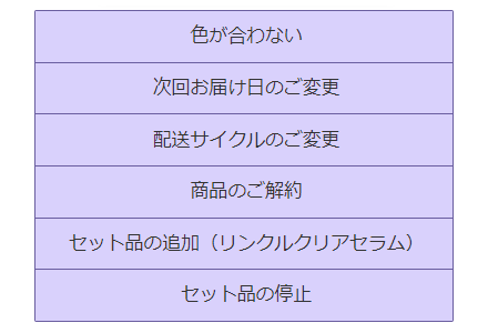 チャットボットでの選択肢