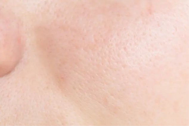 頬にフォーカスした写真