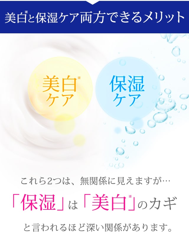 美白と保湿両方できるメリット
