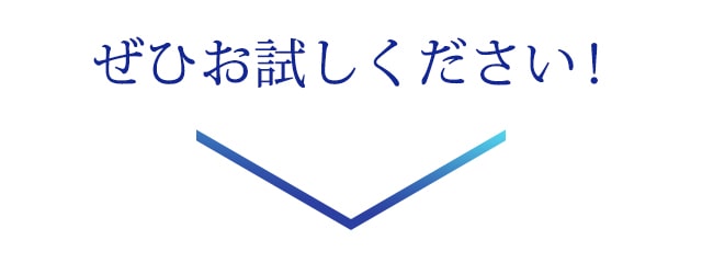 ぜひお試しください！