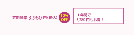 １年間で5,280円もお得！