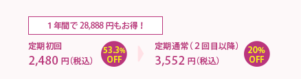 １年間で29,388円もお得！