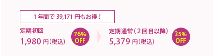 １年間で39,171円もお得！