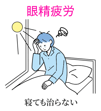 眼精疲労 寝ても治らない